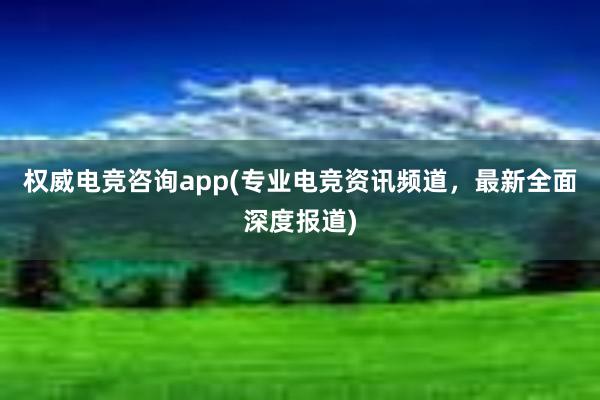 权威电竞咨询app(专业电竞资讯频道，最新全面深度报道)