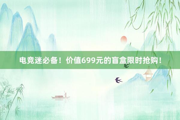 电竞迷必备！价值699元的盲盒限时抢购！