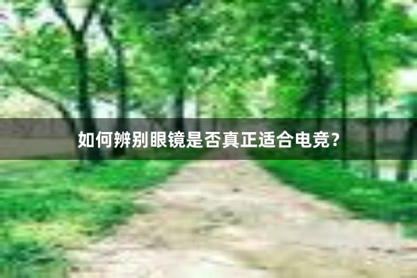 如何辨别眼镜是否真正适合电竞？